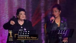 Cecilia apoya a Tijoux: 