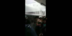 VIDEO | Techo de mina Chuquicamata colapsa por lluvias con trabajadores dentro
