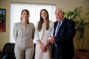Ricardo Lagos se reúne con esposa de Guaidó y llamó dictador a Maduro
