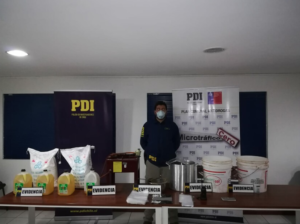 PDI desbarata laboratorio destinado a la producción de drogas en Illapel