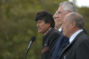 Evo Morales comparó a Juan Guaidó con un 