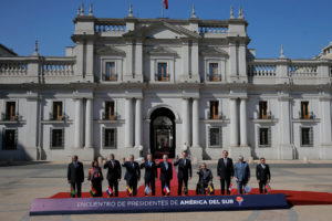 Presidente Piñera da inicio a la primera reunión de Prosur en La Moneda