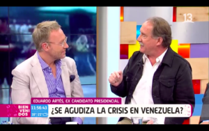 Así fue el encontronazo en vivo entre Martín Cárcamo y Eduardo Artés por crisis en Venezuela
