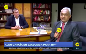 Periodista que entrevistó por última vez a Alan García: 