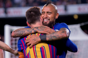 Vidal multicampeón: Da una asistencia y se corona en España con el Barcelona