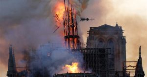 Macron e incendio de catedral de Notre Dame: 