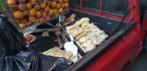 Un paño con bufandas, panes con palta y un carrito de naranjas: Municipalidad de Santiago celebra decomiso en la calle