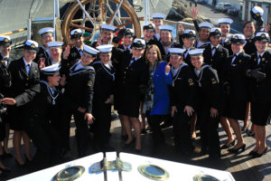 Mujeres de la Armada destacaron respeto al fuero maternal ante ministra Pla