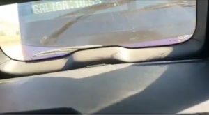 VIDEO | Graban a chofer de Cóndor Bus chocando intencionalmente a automovilista en la Ruta 68