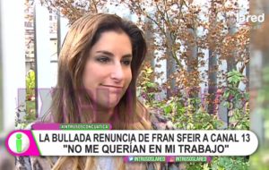 VIDEO | Fran Sfeir por su renuncia de Canal 13: 