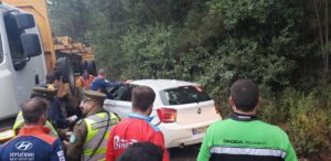 Así quedó el auto del piloto Sébastien Loeb tras accidente en la previa del Mundial de Rally en Concepción