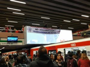Trabajadores de Metro protestaron pidiendo mayor seguridad en las estaciones