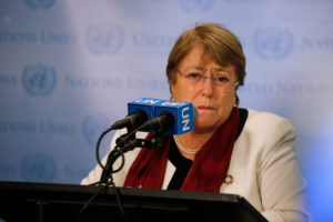 Bachelet llegó a Venezuela para iniciar su visita de tres días