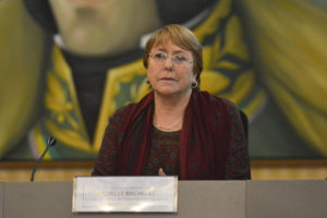 Michelle Bachelet se reunió con dirigentes chavistas en Caracas