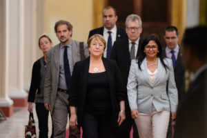 Michelle Bachelet finaliza su visita a Venezuela: 