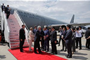 Presidente Piñera llegó a Osaka para participar en la cumbre del G20