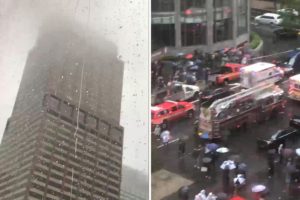 VIDEO l Helicóptero se estrella contra edificio en Nueva York