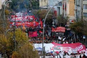Marcha de la Confech durante la Cuenta Pública no fue autorizada