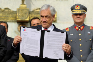 Piñera anuncia decreto que dará atribuciones a las FF.AA. para combatir narcotráfico en fronteras