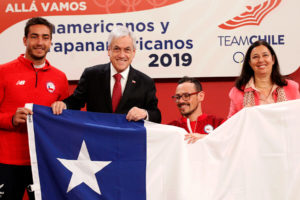 Piñera despide a delegación que irá a los Juegos Panamericanos y Parapanamericanos de Lima