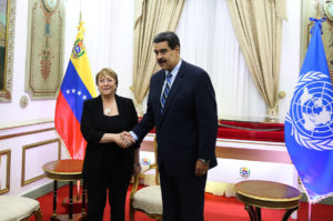 Maduro reitera sus críticas contra Michelle Bachelet: 