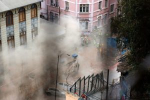 Nuevo derrumbe se registra en zona de la tragedia en Valparaíso
