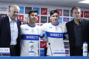 Silva y Parot en su presentación con la UC: 