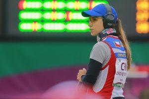 Francisca Crovetto gana medalla de plata en el tiro skeet de los Panamericanos