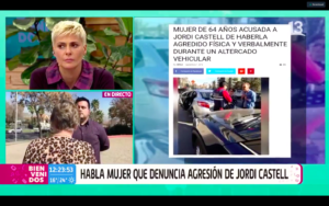 VIDEO | Mujer que acusó a Jordi Castell de agresión alzó la voz en Bienvenidos y exigió disculpas públicas