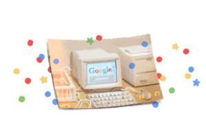 Google celebra su 21 aniversario con un doodle