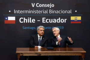 Chile reiteró su apoyo a Lenin Moreno por crisis en Ecuador