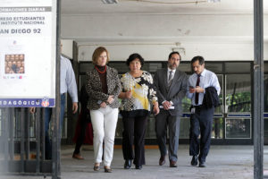 Rectora del Instituto Nacional por incendio: 