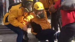 VIDEO | Observador del INDH es herido con balines en plena Alameda