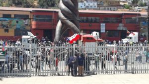 VIDEO | Camioneros protagonizan manifestación afuera del Congreso
