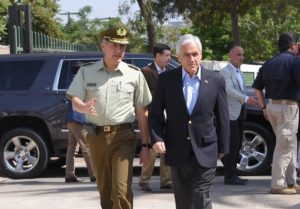 Piñera anuncia proyecto de ley para que FFAA protejan 