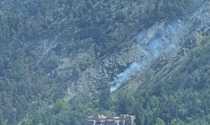 Combaten rebrote de incendio en el cerro San Cristóbal
