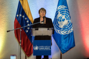 Michelle Bachelet pide la realización de elecciones 