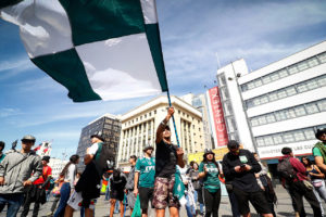 Jugadores e hinchas de Santiago Wanderers marcharon por Valparaíso