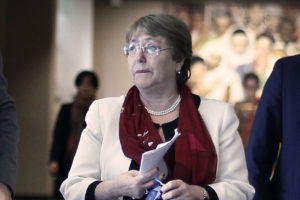 Michelle Bachelet llama a la comunidad internacional a solidarizar con Beirut