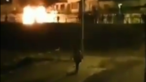 Una persona lesionada tras impacto de bomba molotov en Antofagasta