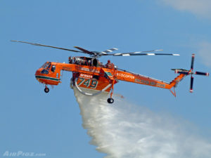 Aterrizan en Chile los helicópteros más grandes y eficientes del mundo para el combate de incendios forestales
