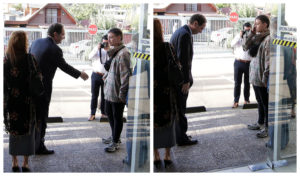 Joven tapa uno de sus ojos frente a ministro Hernán Larraín en actividad por ley de identidad de género