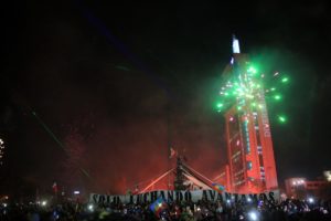 Así quedó Plaza Italia después de la celebración de Año Nuevo