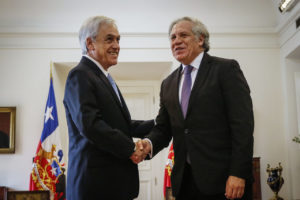 Secretario general de la OEA defiende gestión de Piñera durante el estallido social