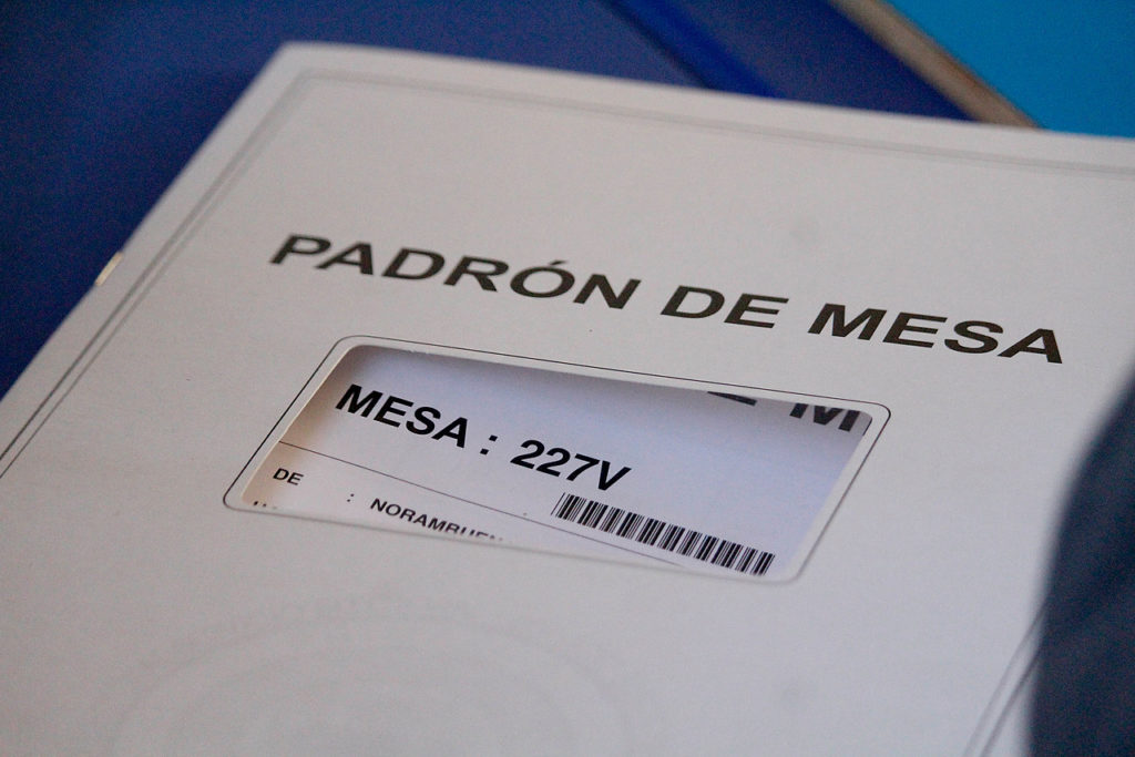 padrón electoral