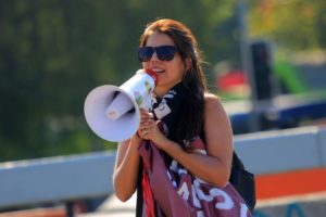 1, 2, 3, ¡por mí y por todas mis compañeras!