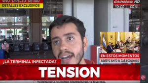 Detienen a chileno en Argentina por toser encima de periodista: dijo que tenía coronavirus