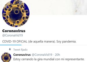 ¡Hola mi Chile hue...!: hilarante cuenta de Twitter del Coronavirus se hace viral en redes sociales 