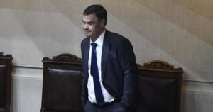 Ossandón y Piñera en Plaza Italia: 