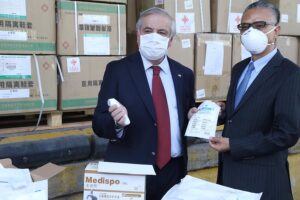 Gobierno recibe donación de China y anuncia pronta entrega de ventiladores mecánicos